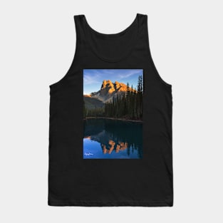 Sunset over Emerald Lake Tank Top